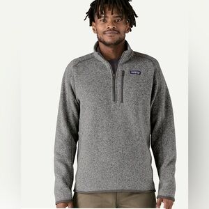 Patagonia Better Sweater Gray Quarter-Zip Fleece Pullover